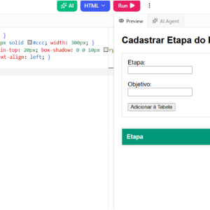 Construindo a Tabela do Projeto de Vida | Aula Programação WEB dia 13/07
